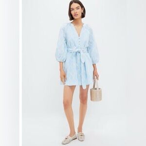 🩵 Tuckernuck Pomander Place Blue Eyelet Harlow Dress